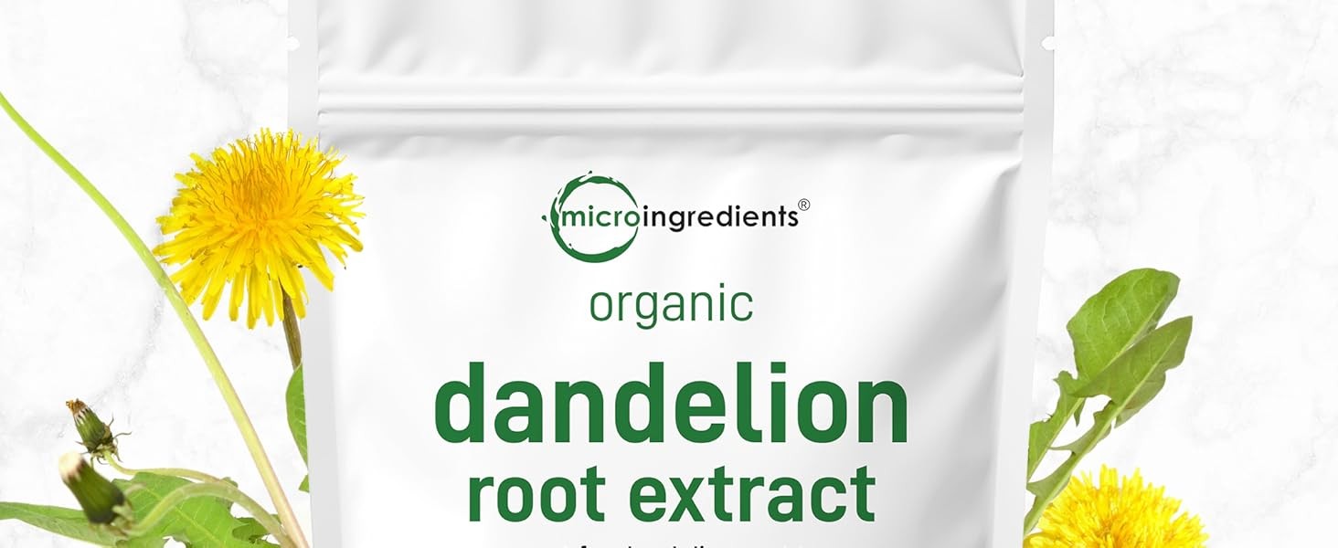 Organic Dandelion Root Tea Powder, 8oz | Up to 220 Servings | Premium