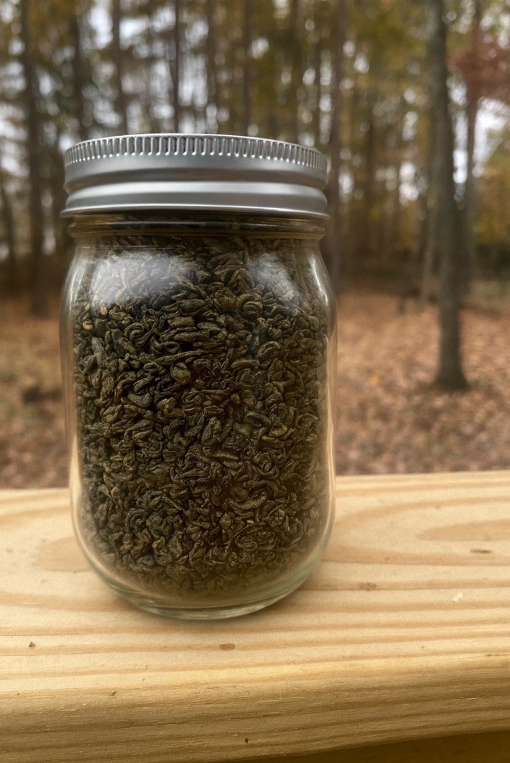 Organic Green Tea Leaves Comes In Mason Jar 16oz 100% Pure Natural Quality