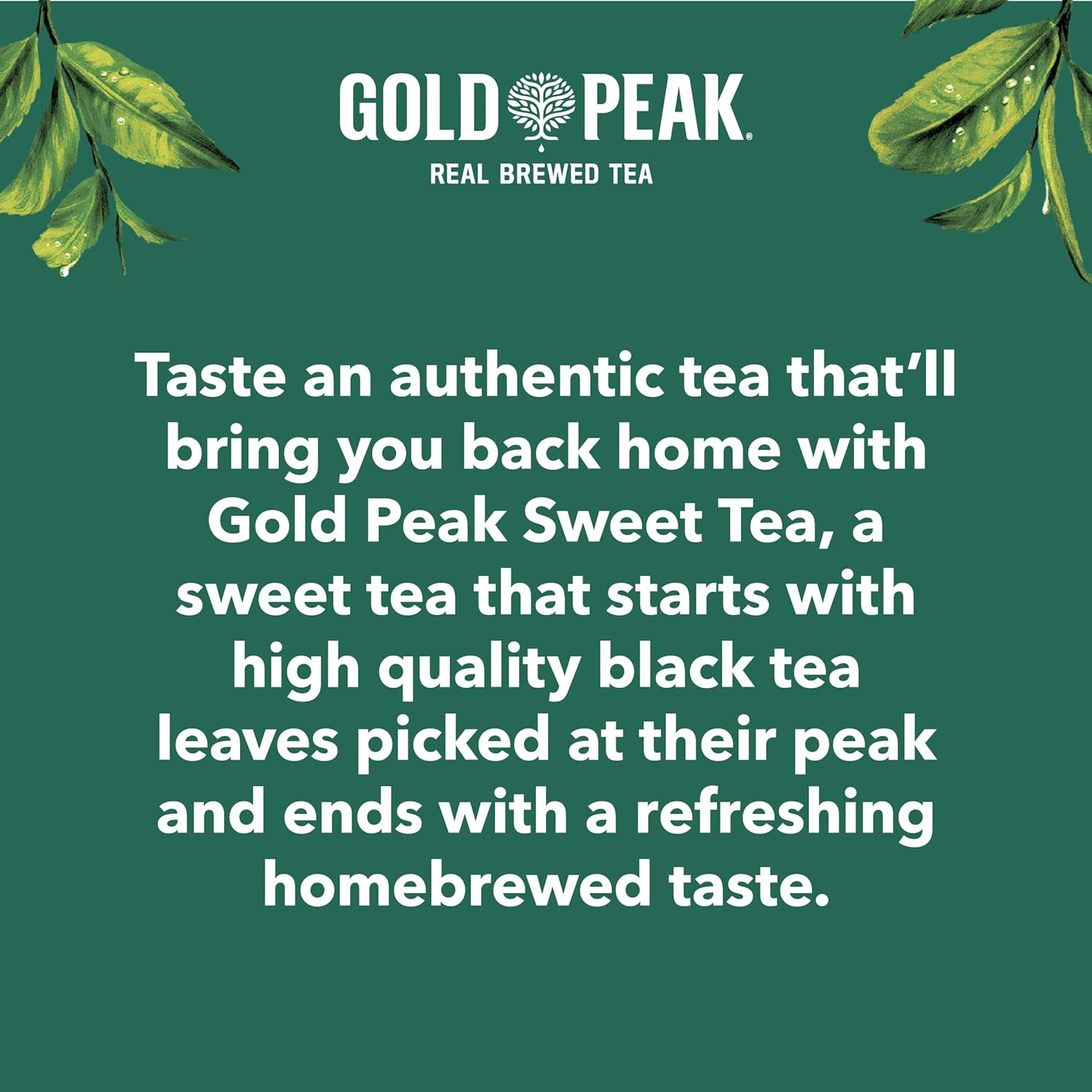 Gold Peak Tea, Sweet Tea, 16.9 Fluid Ounces, 6 Pack