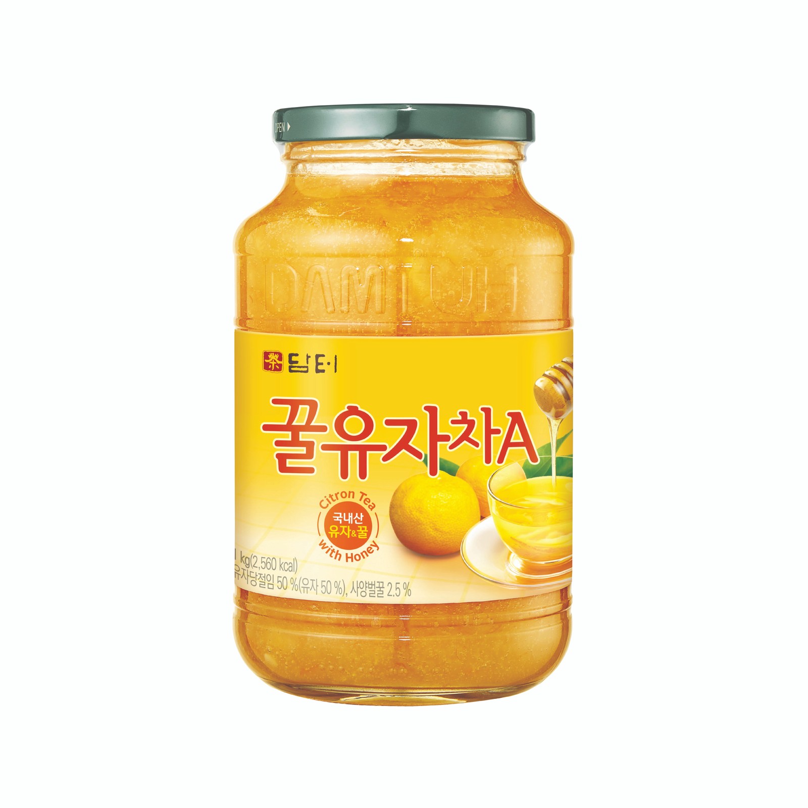 Damtuh Korean Honey Citron Tea – Yuzu Marmalade Fruit Spread Drink Base, 35.2 oz