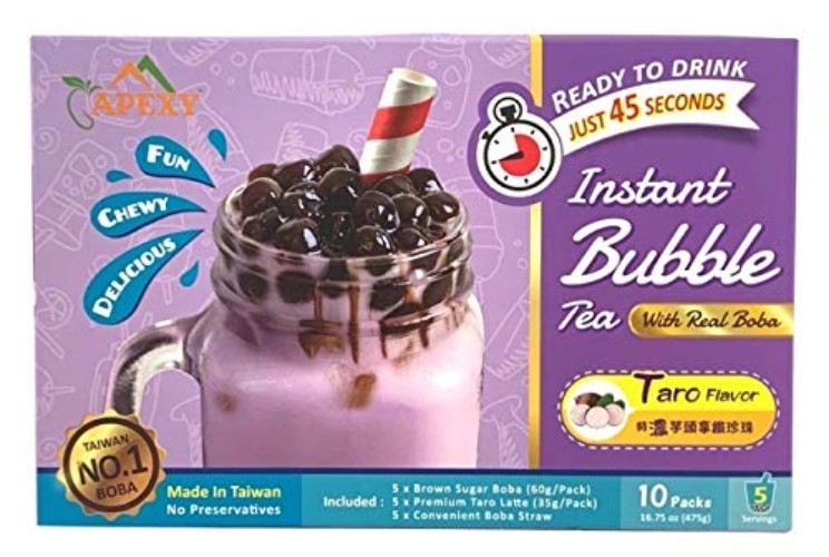 Taro Bubble Tea Complete Set – Enjoy Delicious Boba in Just 45 Seconds