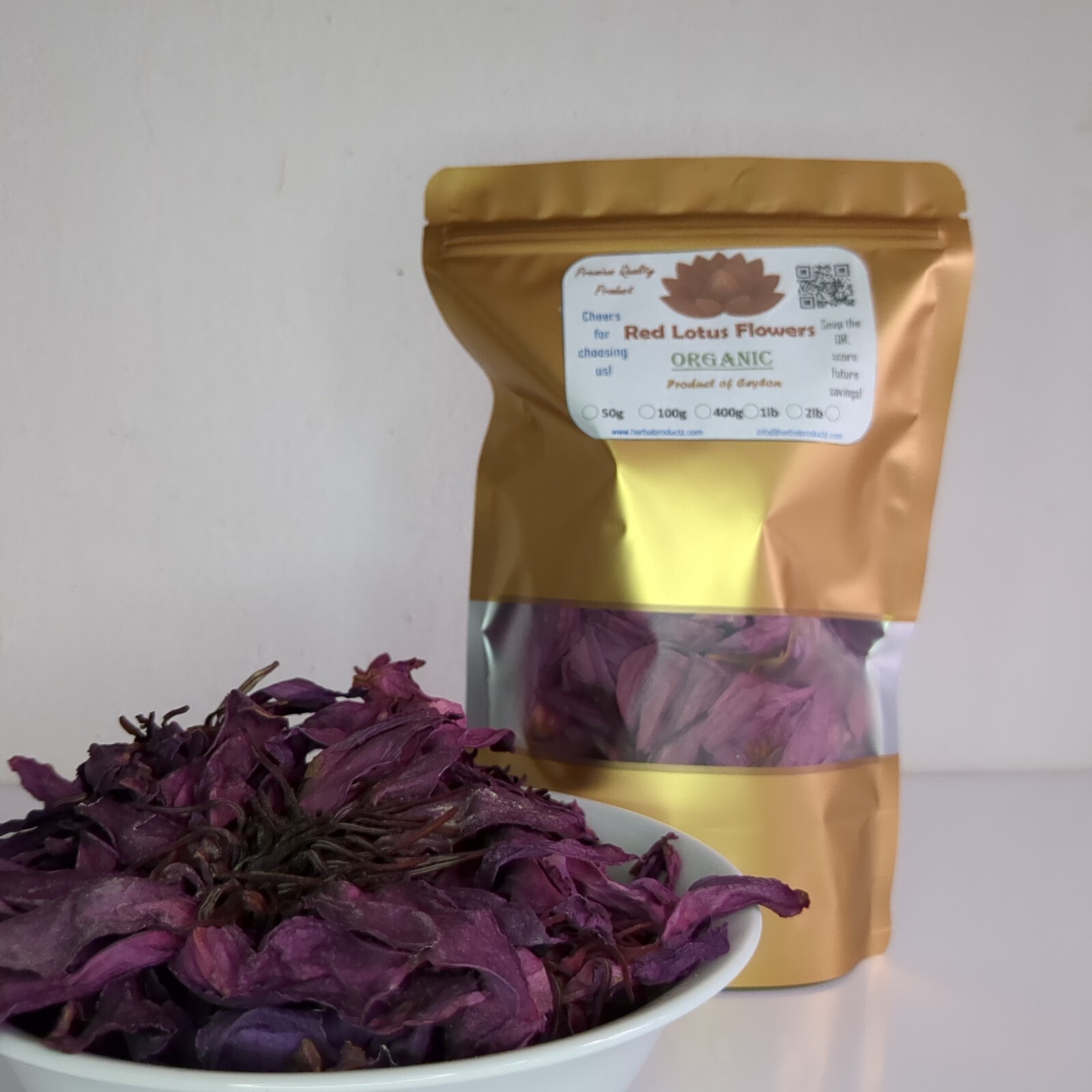 Dried Red Lotus| Nymphaea Rubra 100% Hand Picked Ceylon Natural Organic Herb Tea