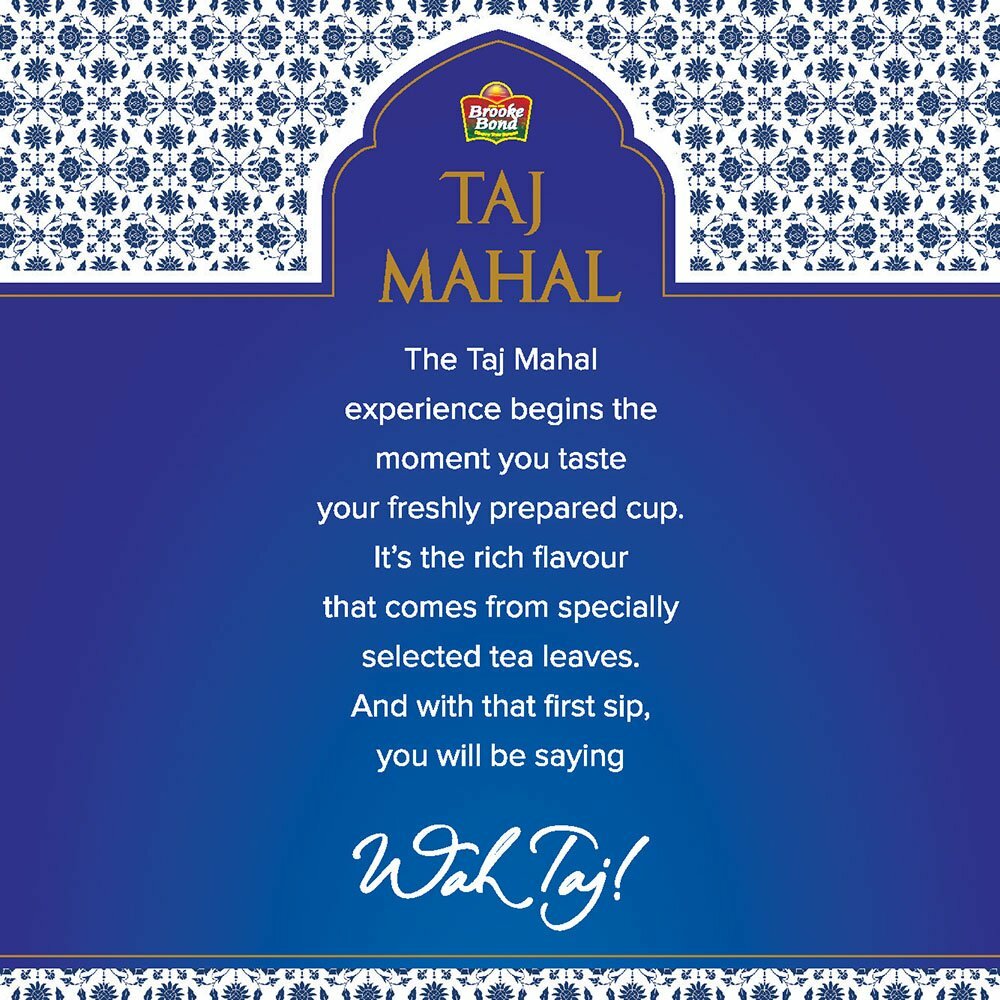 Brooke Bond Taj Mahal Tea Darjeeling India Brand Original Assam Chai -100GM -1kg