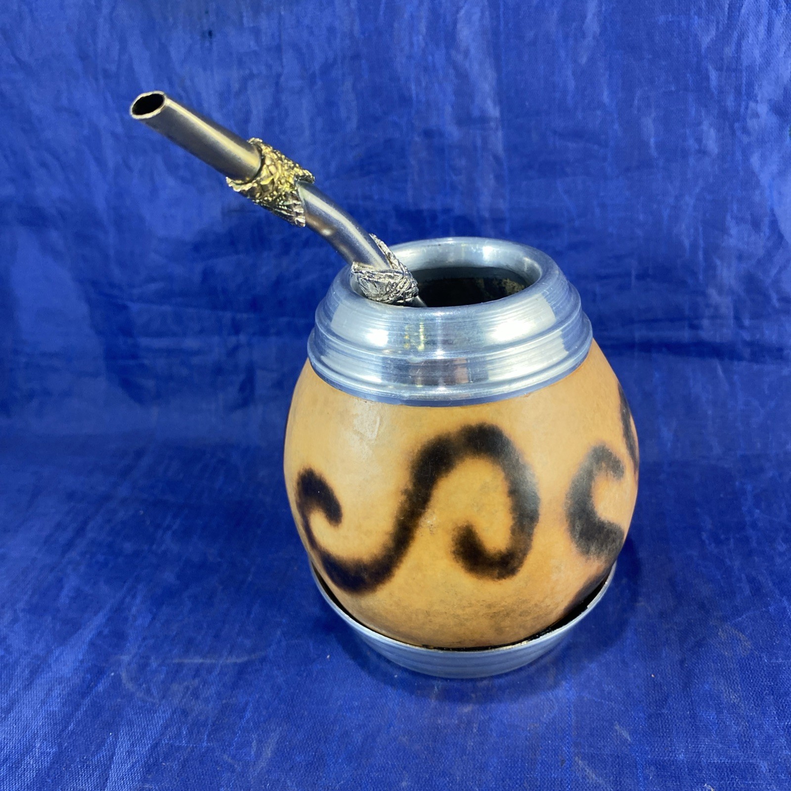 MATE & BOMBILLA ARGENTINA Mate Calabaza Gourd Cup And Stirrer