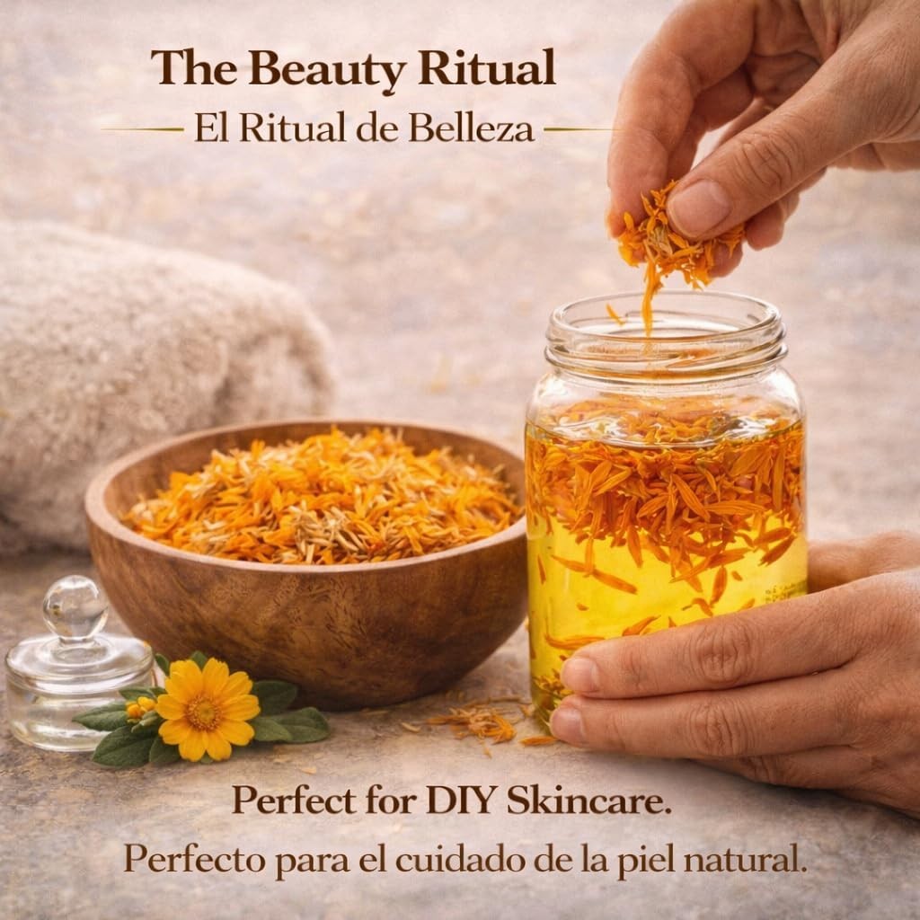 Calendula Herbal Tea – 4 oz (113 g) – Dried Marigold Flower Petals Flores