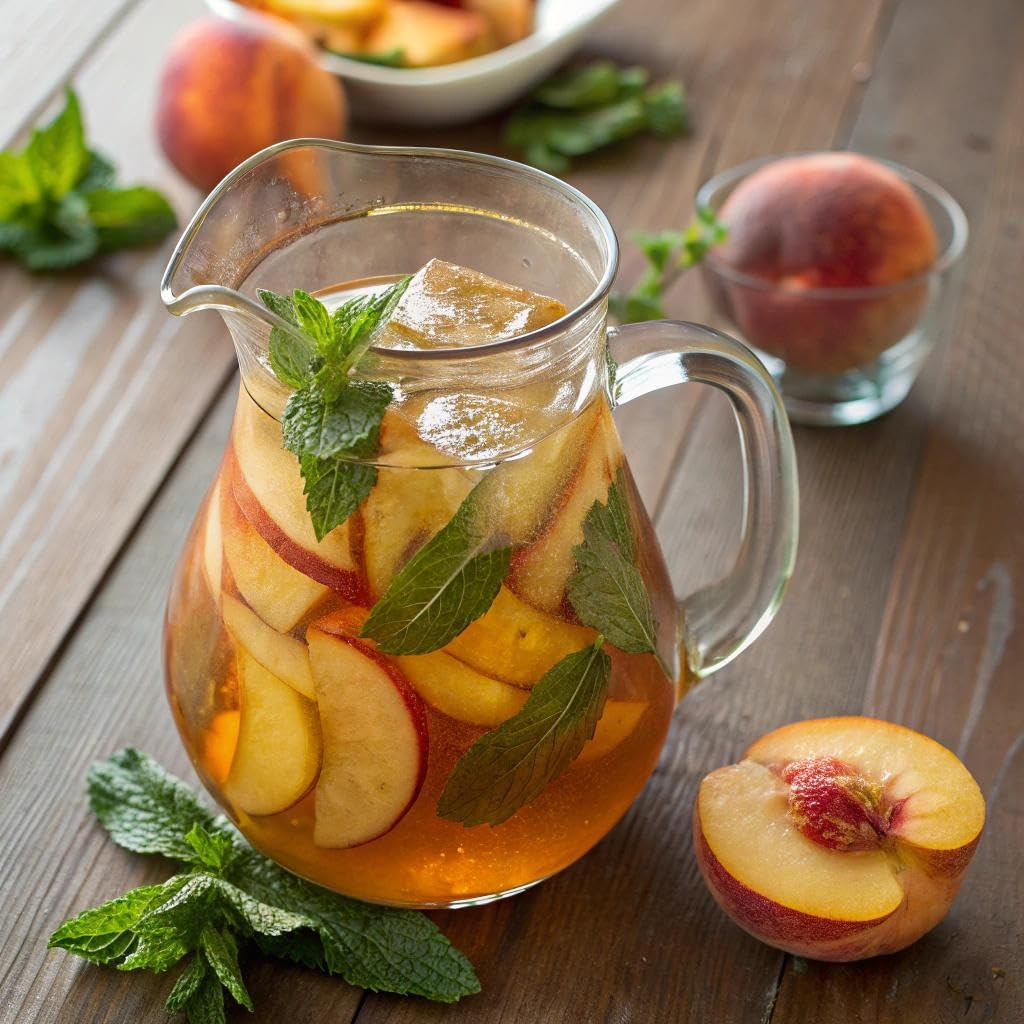Fresh Brew Peach Iced Tea, 3 Count Box, Makes 6 Quarts of Iced Tea