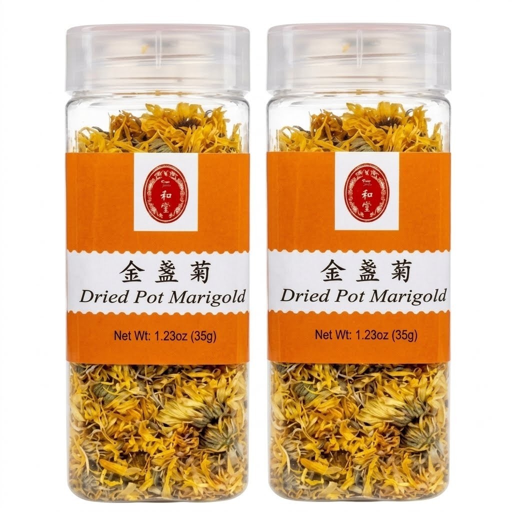 Dried Pot Marigold Ren He Tang 1.23 oz 35g (2 Packs)
