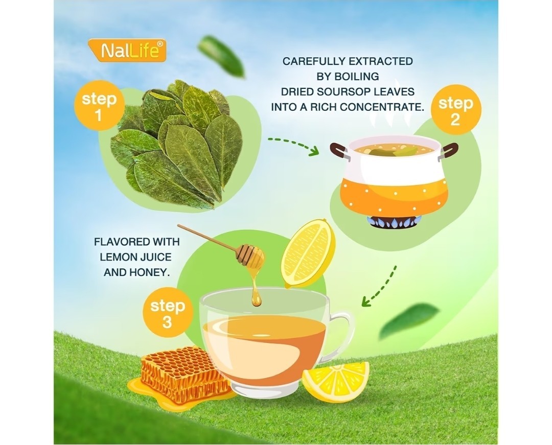 NalLife Soursop Leaves Extract Drink 15.21 oz (450 ml) Concentrated Soursop…