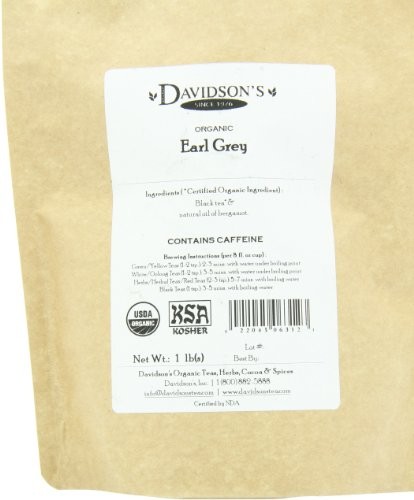 Davidson’s Tea Bulk, Earl Grey, 16-Ounce Bag