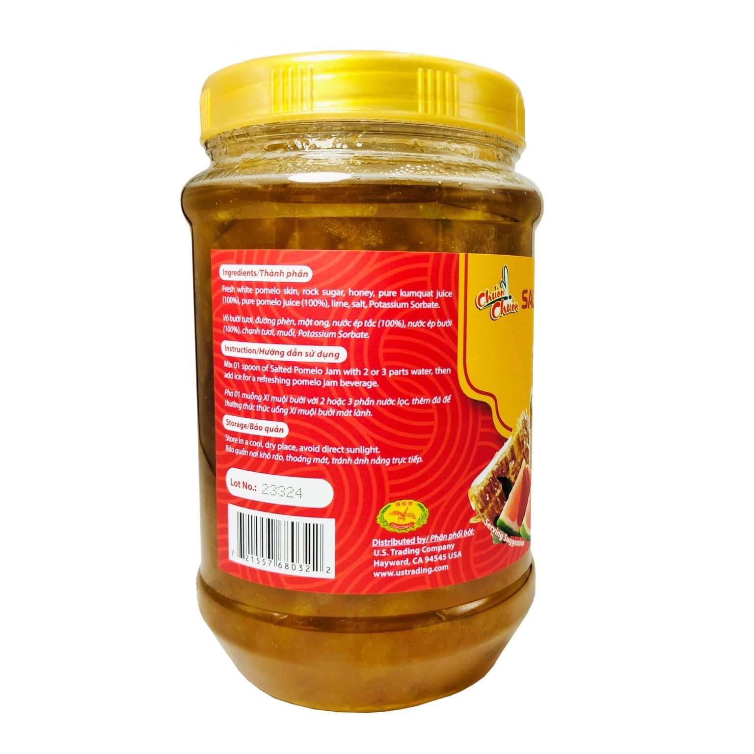Salted Pomelo Jam – Xí Muội Bưởi (600gram)