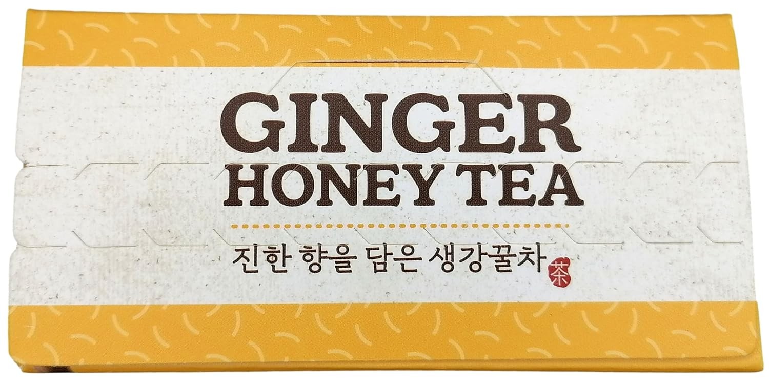 Instant Ginger Tea with Honey 12 Bags 0.63oz Each Herbal Soothing Drink