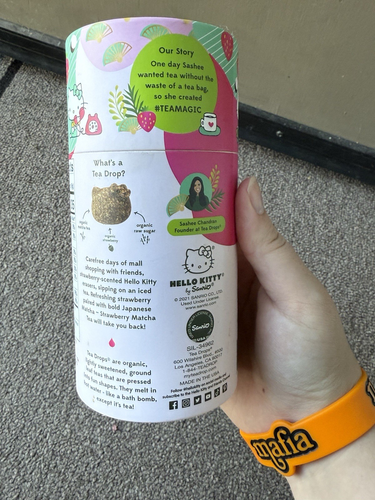 HTF Hello Kitty Tea Drops Strawberry Matcha Green Tea 2024 Collab
