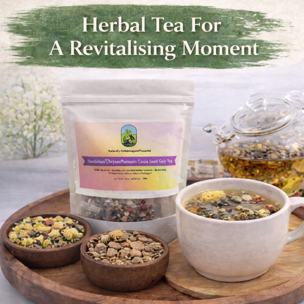 Dandelion Wolfberry Liver Support Tea Cassia Seed Herbal Tea by Vitals Herb