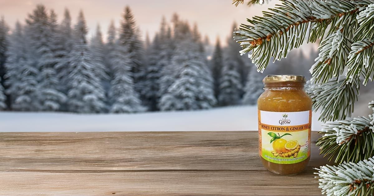 Organic Honey Citron Ginger Tea 2.2lb Jar