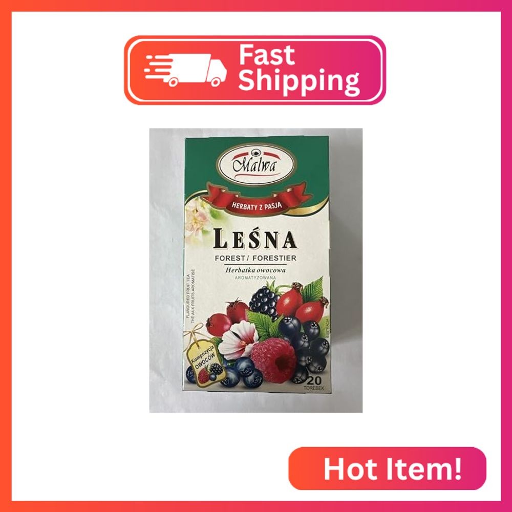 Malwa Herbata Owocowa – Lesna (Forest Fruit Tea), Poland, Pack of 3, 40 g