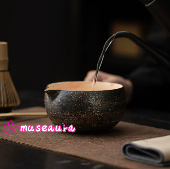 Powder Slip Glaze Matcha 4-Piece Set, Traditional Song Dynasty Matcha Tools
