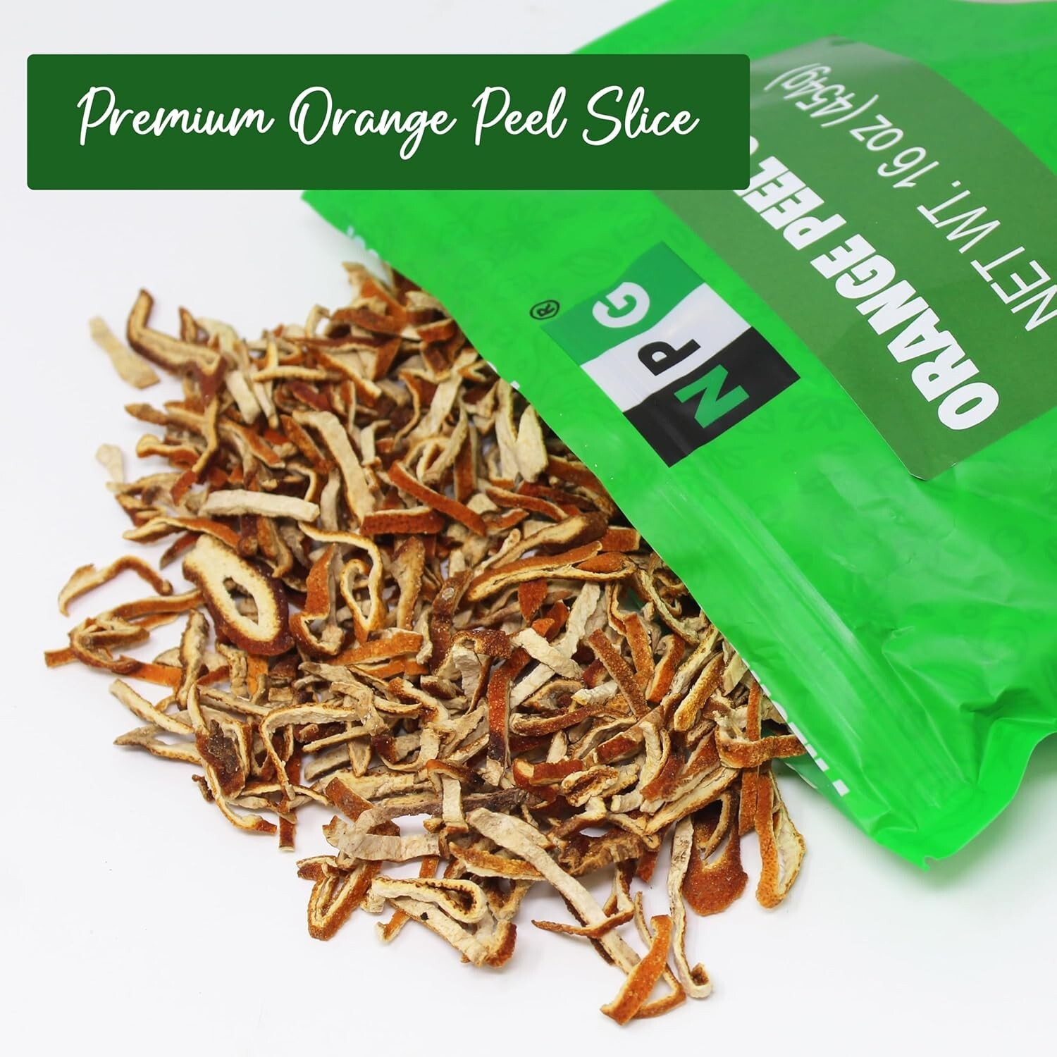 NPG Dried Orange Peel 16 Oz, Chen Pi, Dried Mandarin, Authentic Citrus Flavor