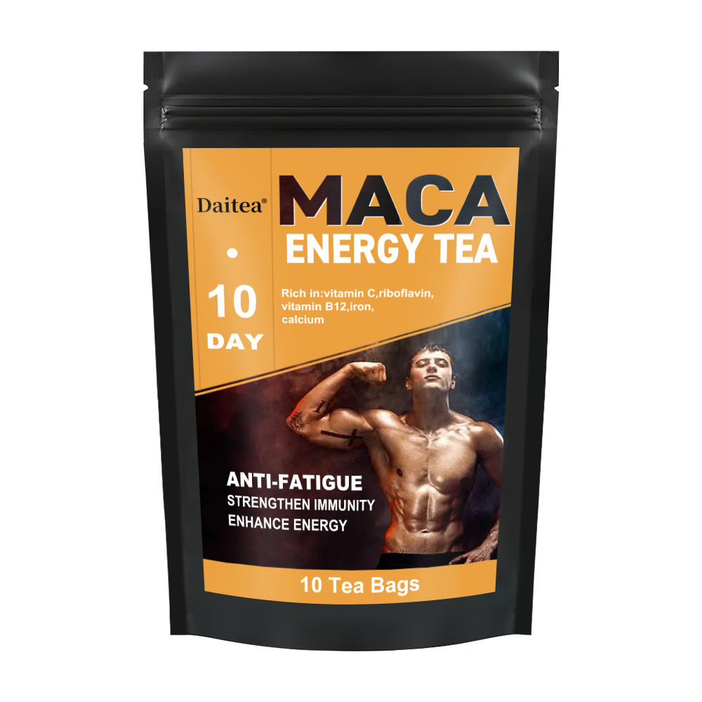 Men’s Black Maca Tea Energy Herbal Supplement Natural Male Energy Drink