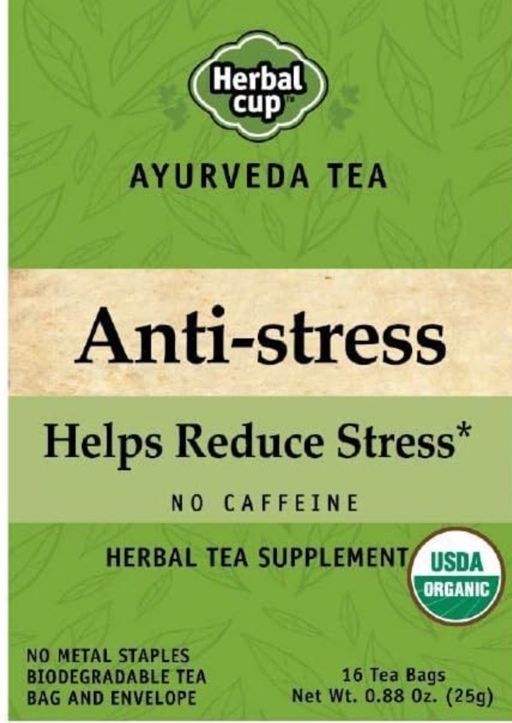 Lot Of 2’ Herbal Cup Ayurveda Tea Organic Anti-Stress No Caffeine Herbal Tea