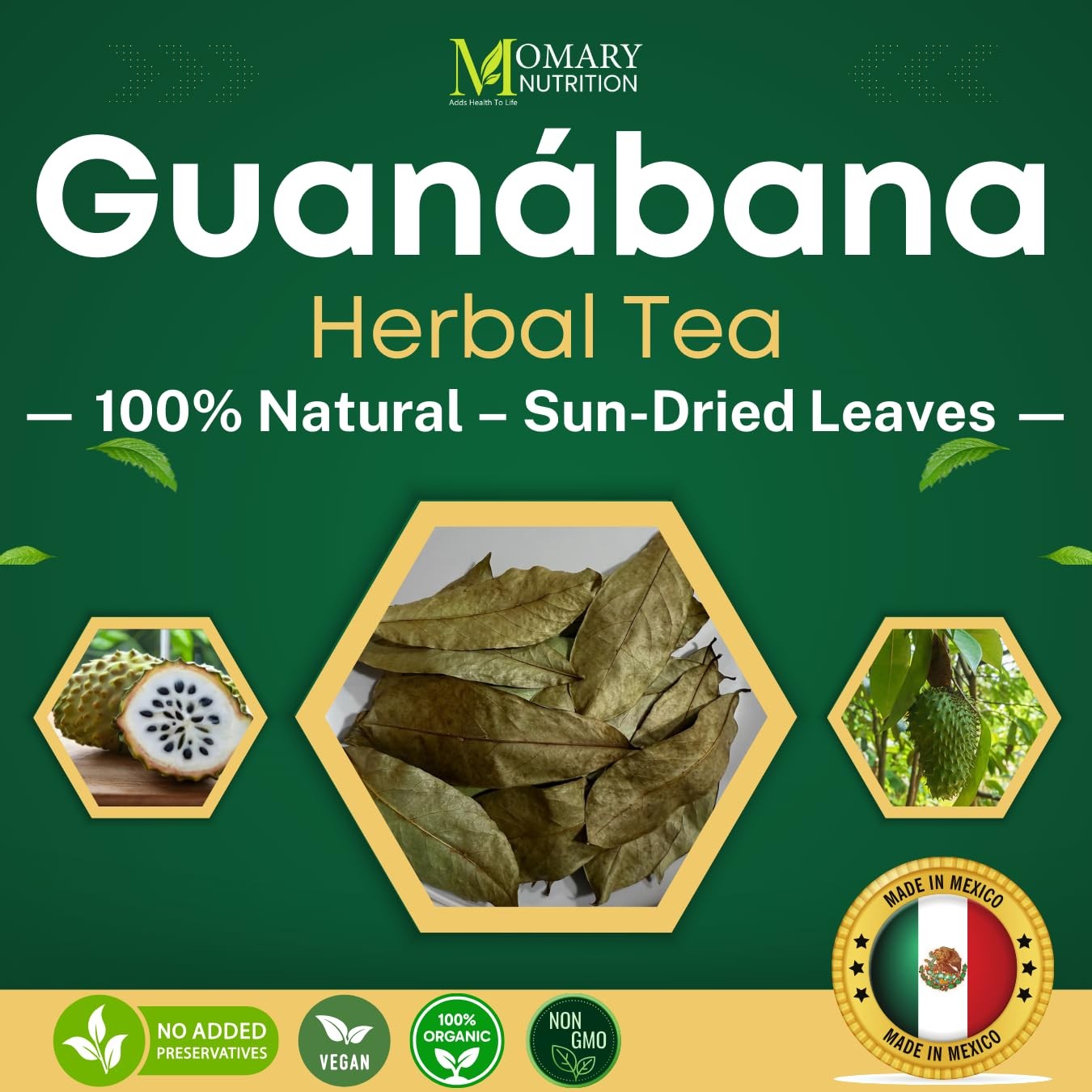 Herbal Tea – Soursop Leaves – Hojas de Guanabana – Annona muricata | 100%…