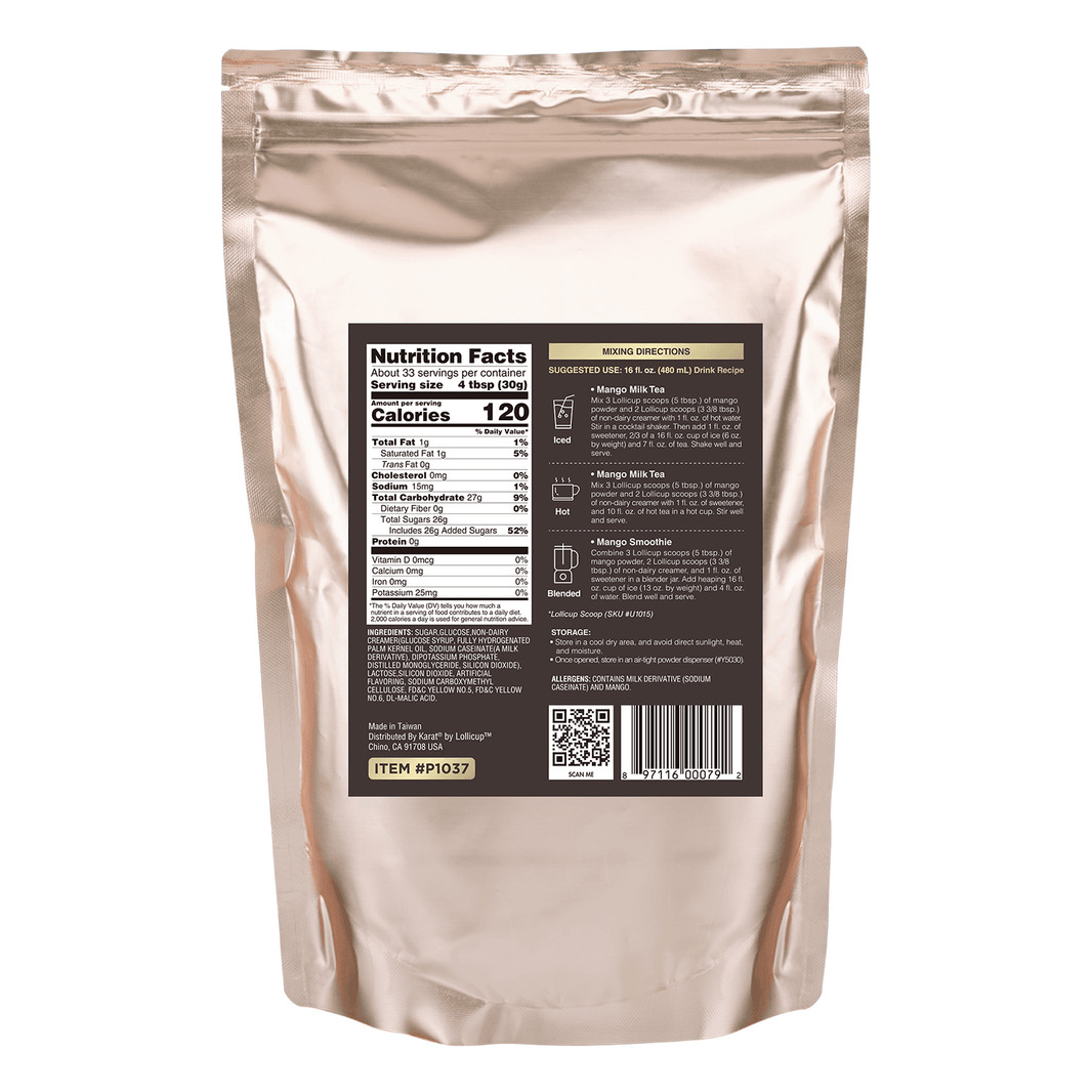 Tea Zone Mango Powder/Powered Drink Mix (2.2 lbs) for Milk Tea/ Mango Smoothie