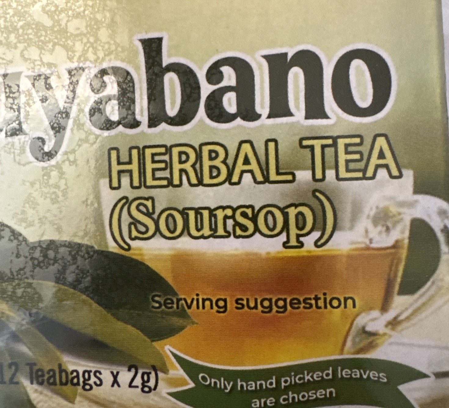 Golden Spoon GUYABANO Herbal Tea 24g X 12 Teabags Exp 2028