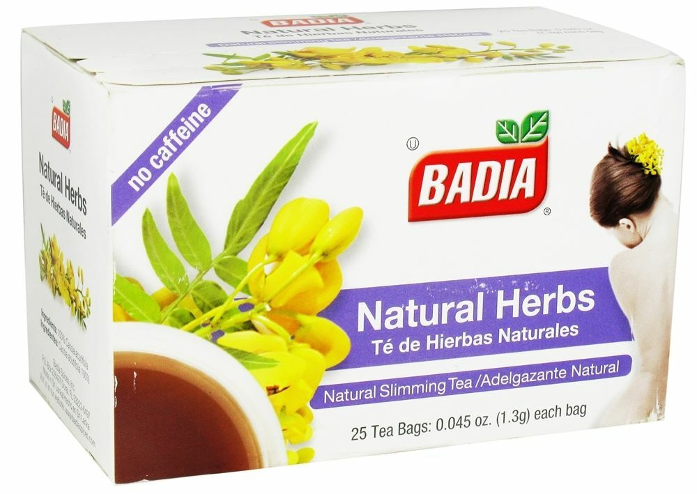 Badia Natural Herbs Slimming Tea – Lose Weight (4 Pack) 100 Bags