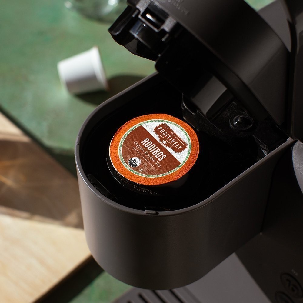 Positively Tea | Organic Red Rooibos Tea | 96 Pods, Keurig Compatible