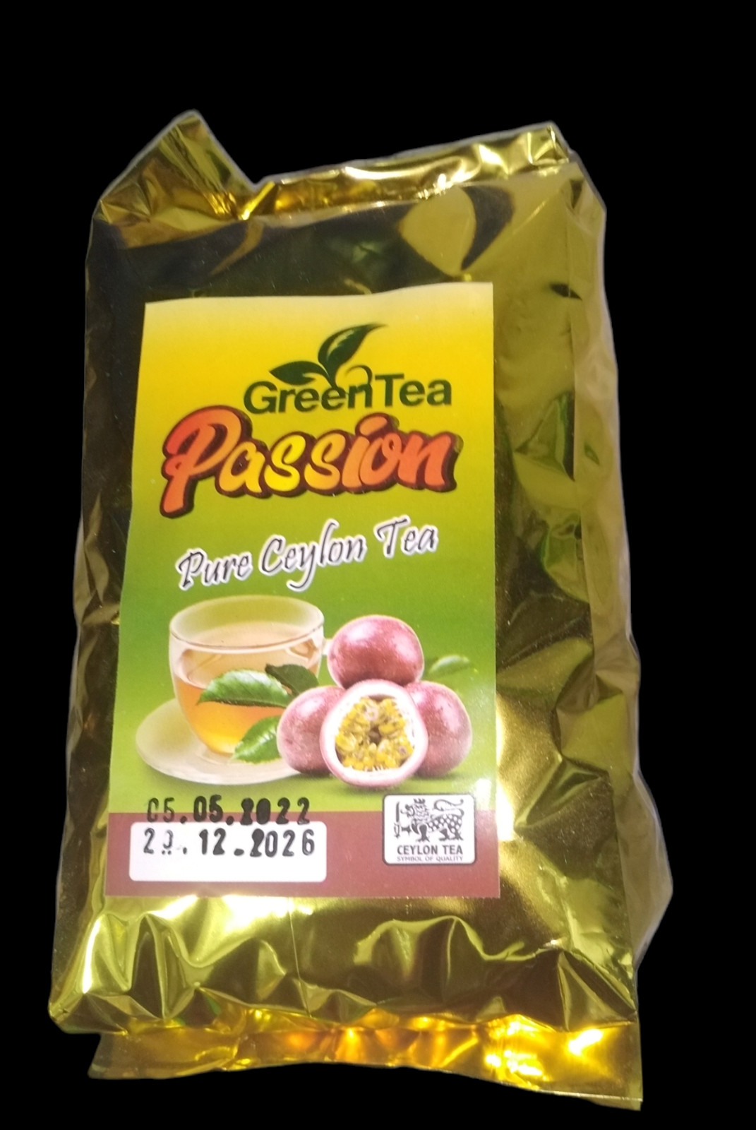 Pure Ceylon Passion Fruit Flavored High Quality Green Tea Balance Blood Sugar