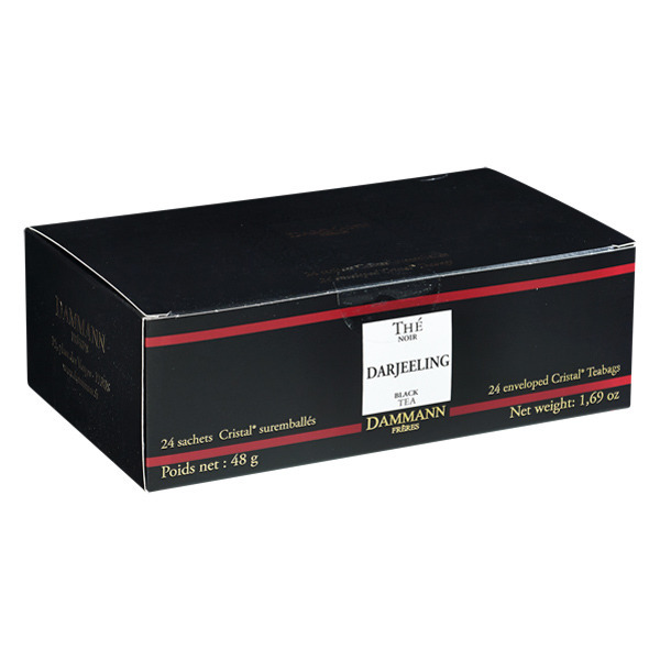 DAMMANN FRERES – Darjeeling Black Tea – 24 wrapped crystal tea bags