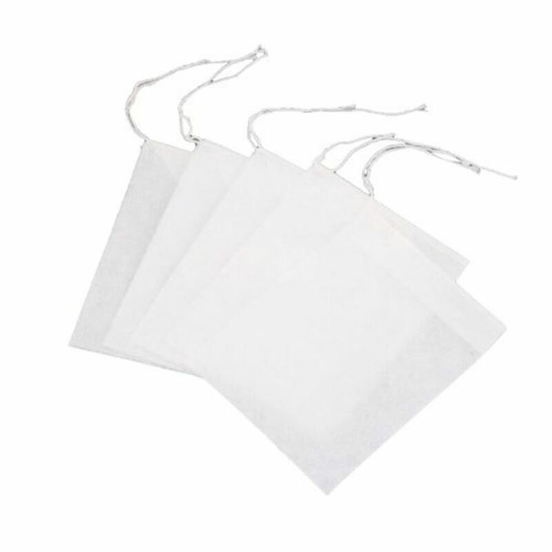 500Pcs Non-Woven Teabag String Heat Seal Filter Empty Herb Loose Tea Bag 5.5*7cm