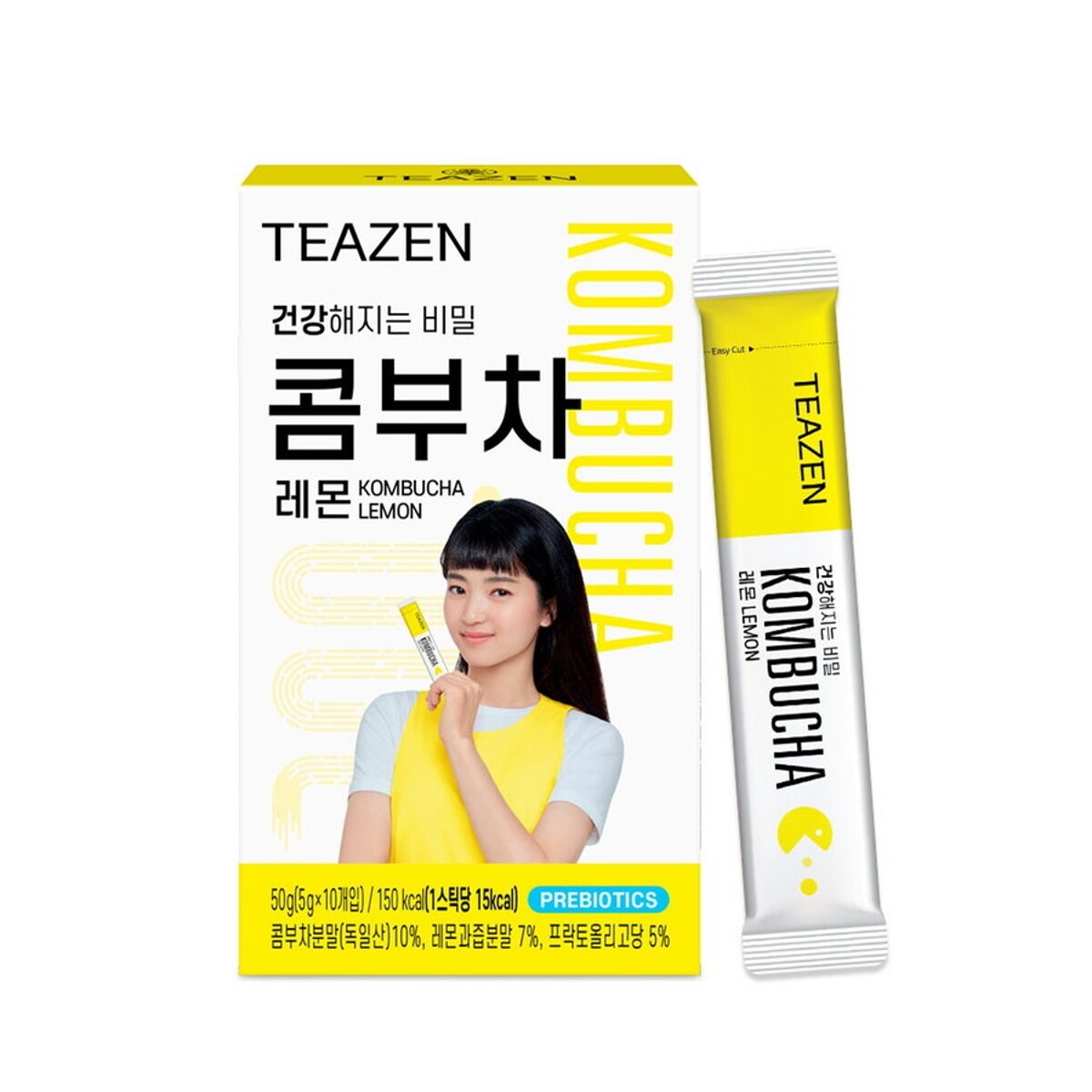 Teazen Kombucha Powder 5g x 10 sticks Prebiotics Tea K-Drink Low Calory