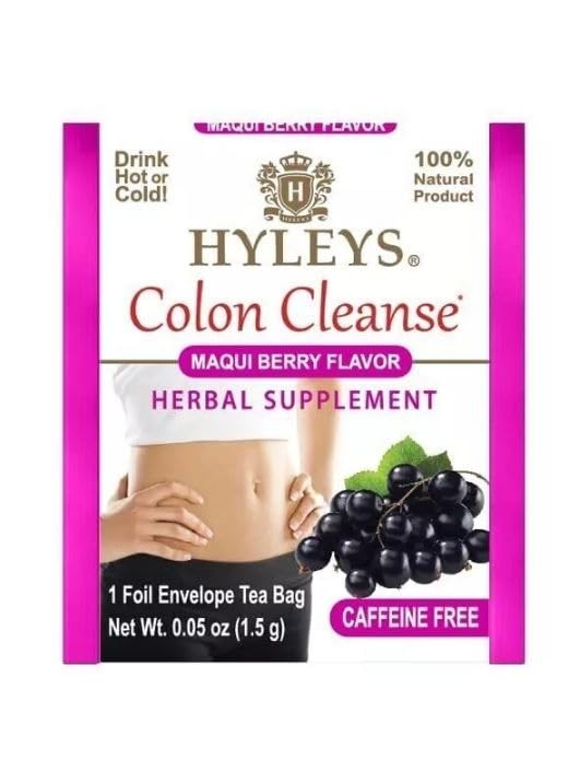Hyleys Colon Cleanse Tea Maqui Berry Flavor 25 Count (Pack of 1),