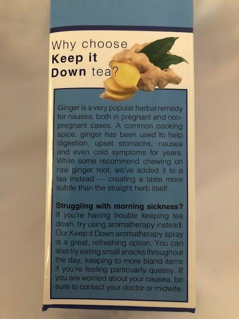 2 New Sealed Anna Naturals Keep It Down Pregnancy Herbal Tea No021 26 Tea bags