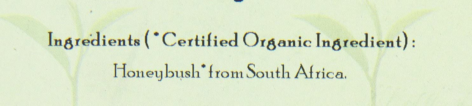 Tea Bulk, South African Honeybush, 16-Ounce Bag