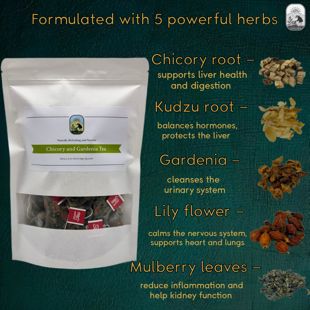 Chicory Gardenia Herbal Tea 150g Caffeine Free Botanical Natural Blend