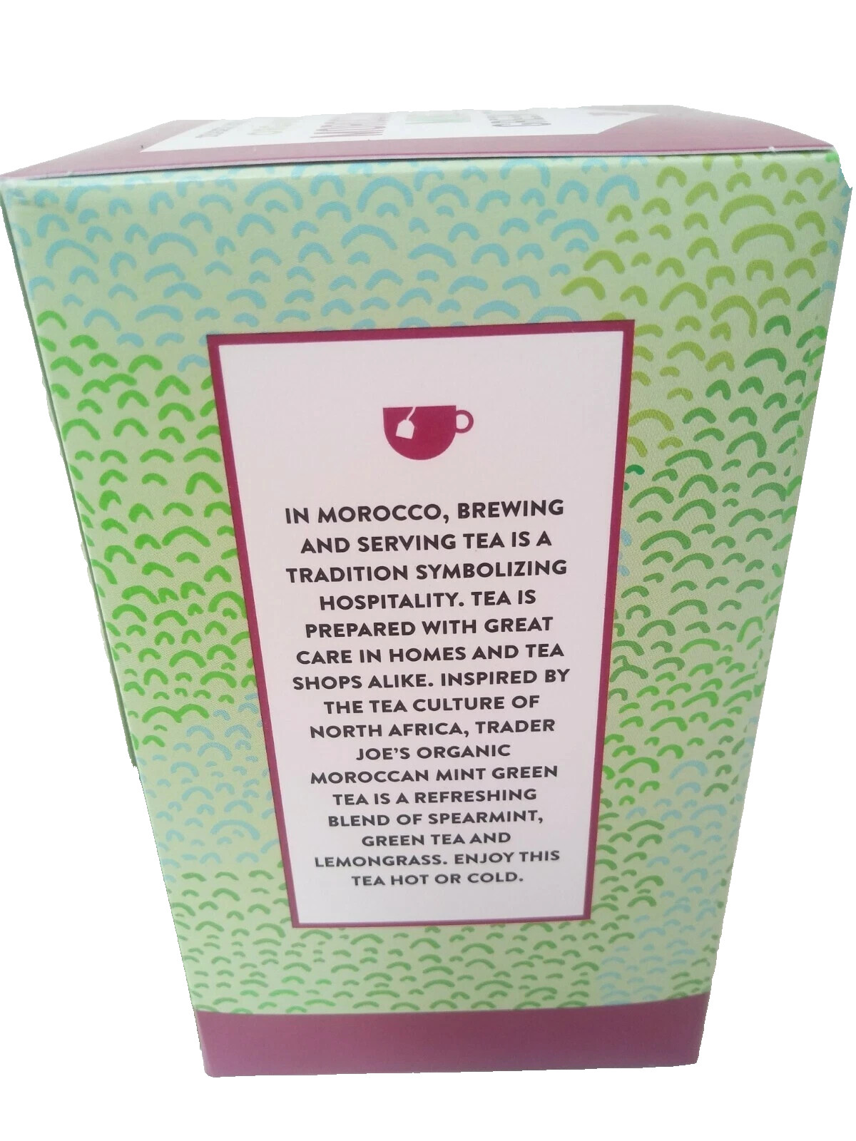 3 Pack Trader Joe’s Organic Moroccan Mint Green Tea 20 Bags 1.27 oz ea 60 Ct
