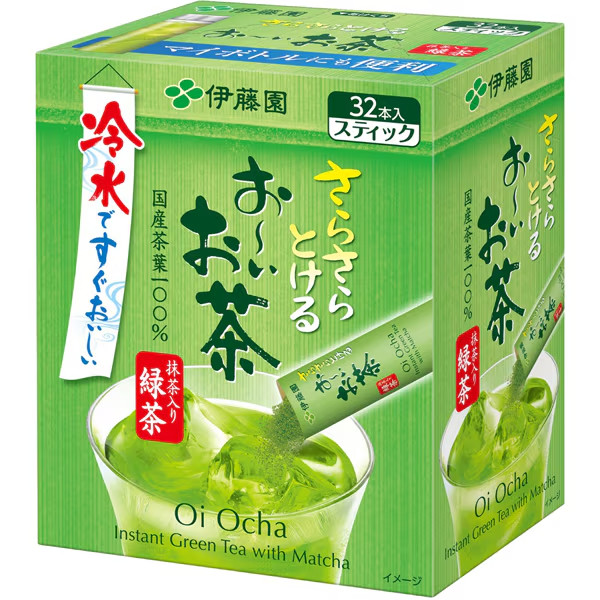ITOEN Oi Ocha Matcha Blended Green Tea Powder 0.8g✕32! From Japan Bundle OK!