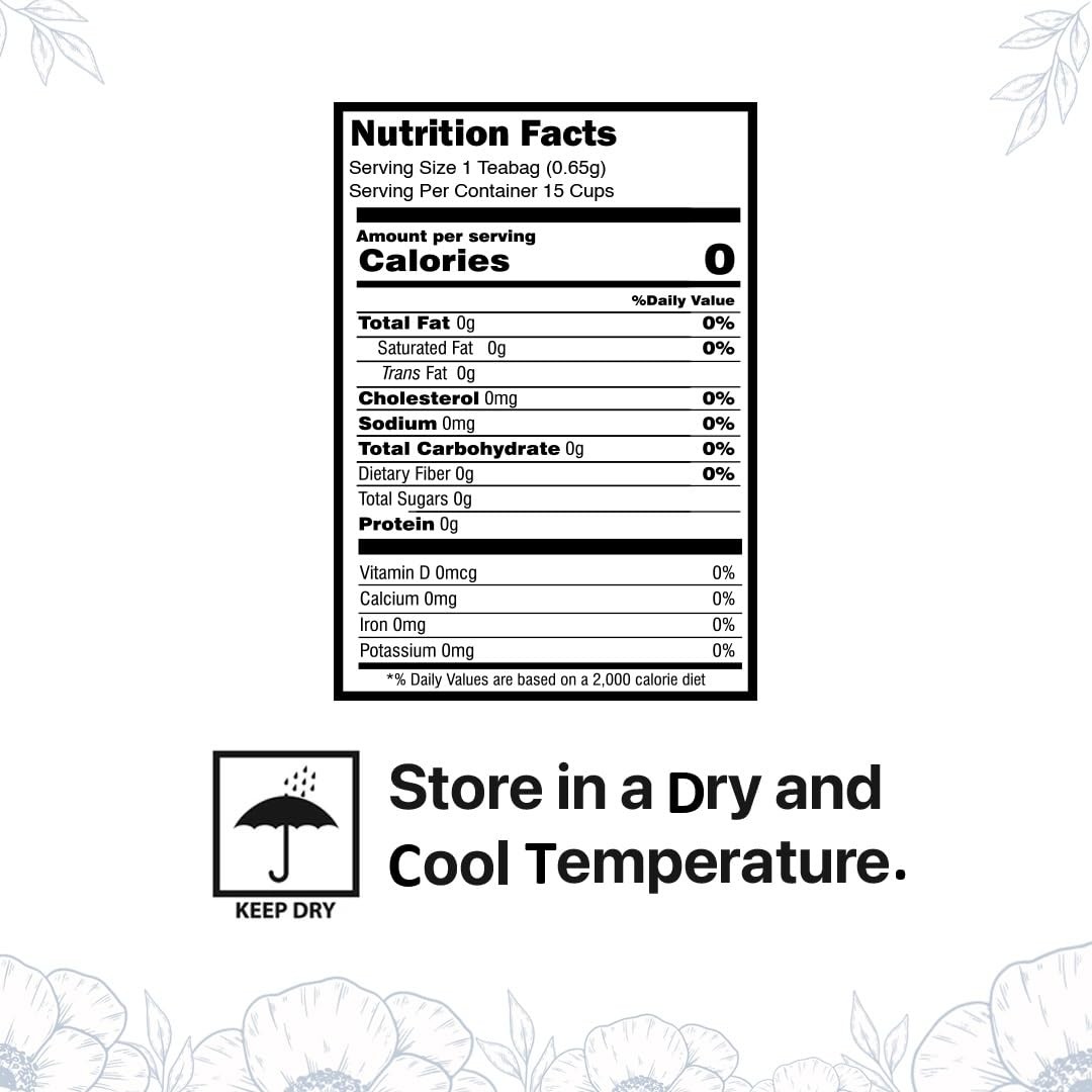 Blue Tea Chamomile Flower Tea 30 Cups Capicity 30g