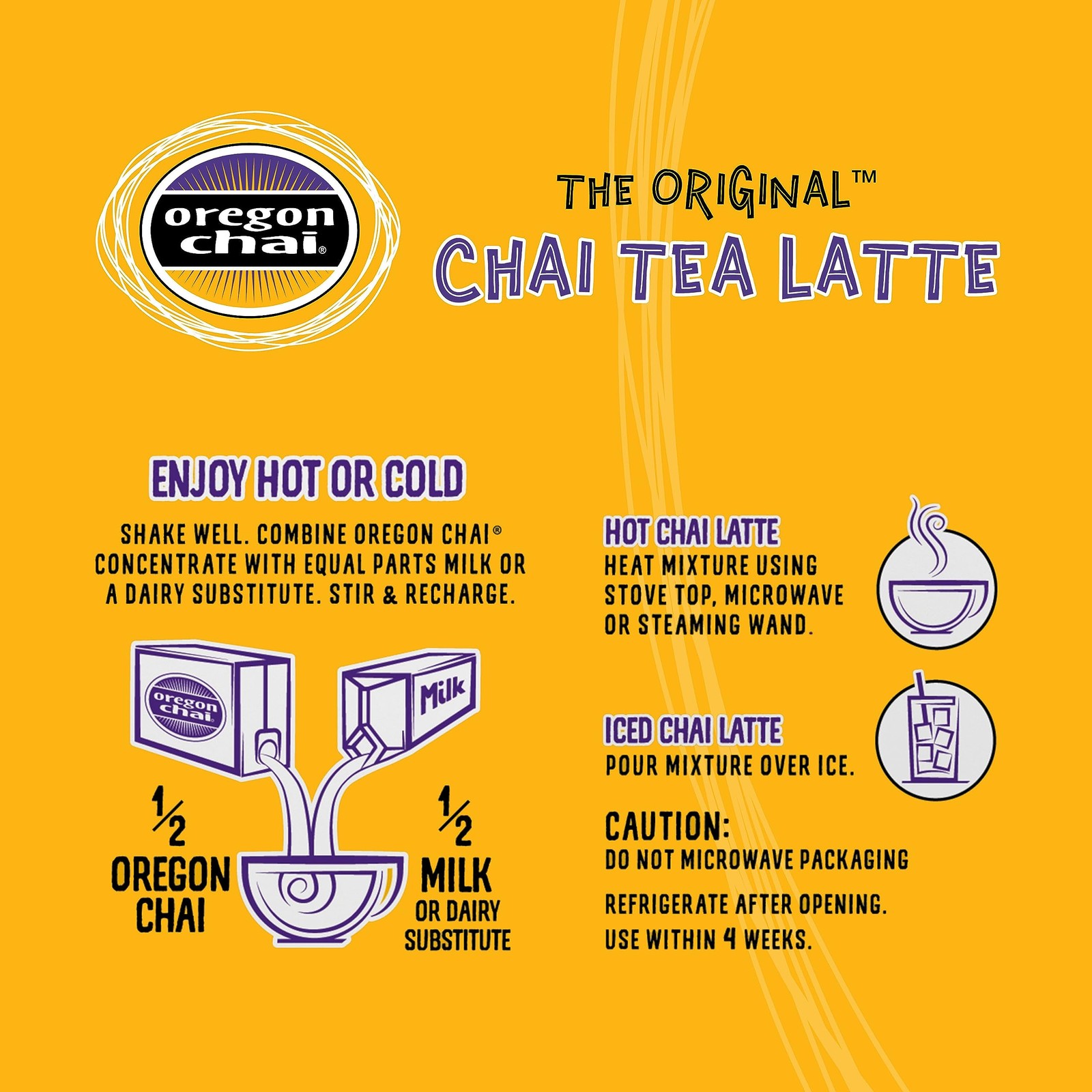 Oregon Chai Sugar Free Chai Concentrate, Gluten Free, 32 Fluid Ounce
