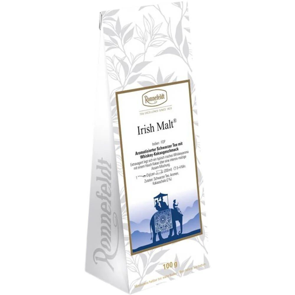 Ronnefeldt Loose Leaf Tea – Irish Malt (Irish Whiskey-Cream) 100 g + Display Tin