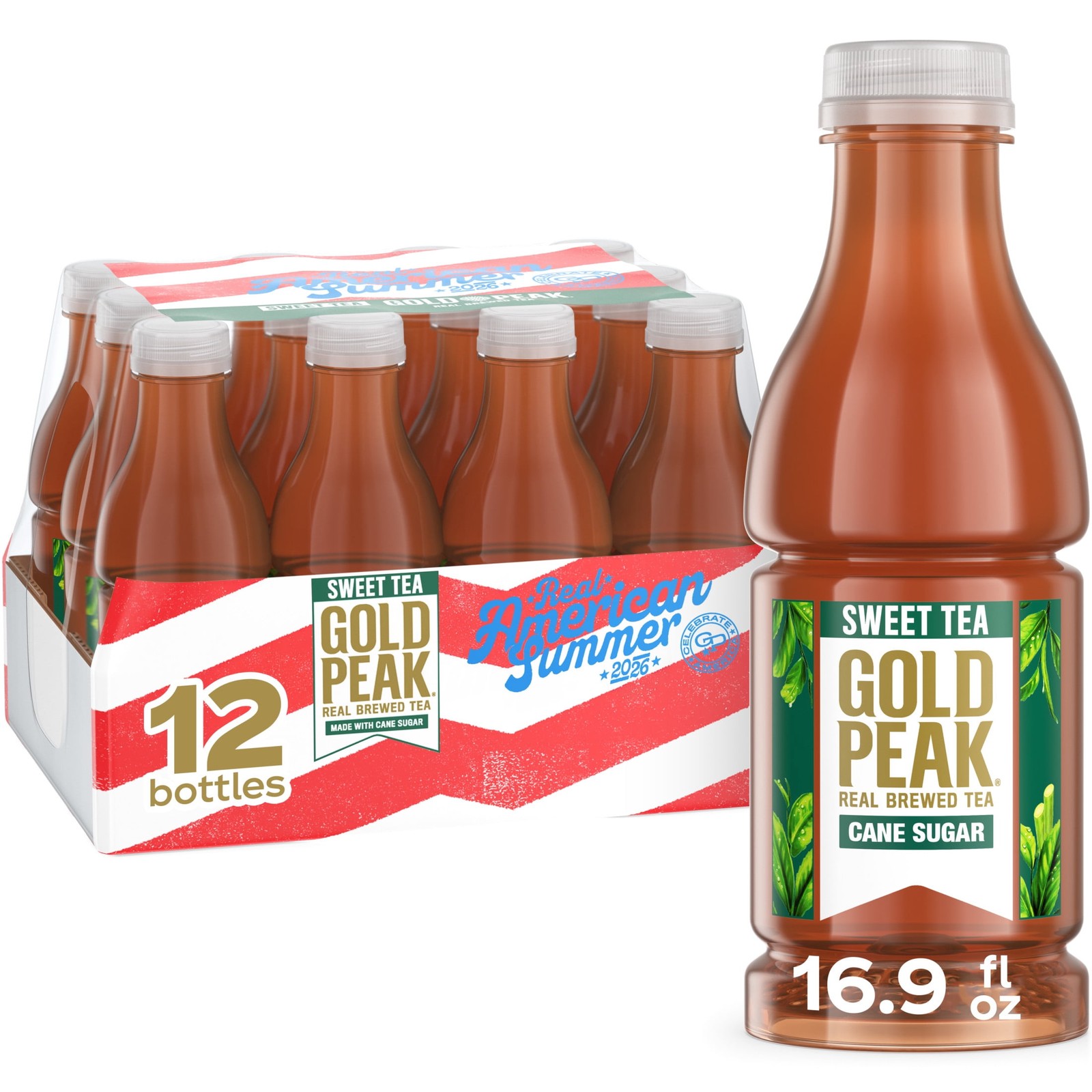 Iced Tea, Sweet Tea Bottles, 16.9 fl oz, 12 Pack