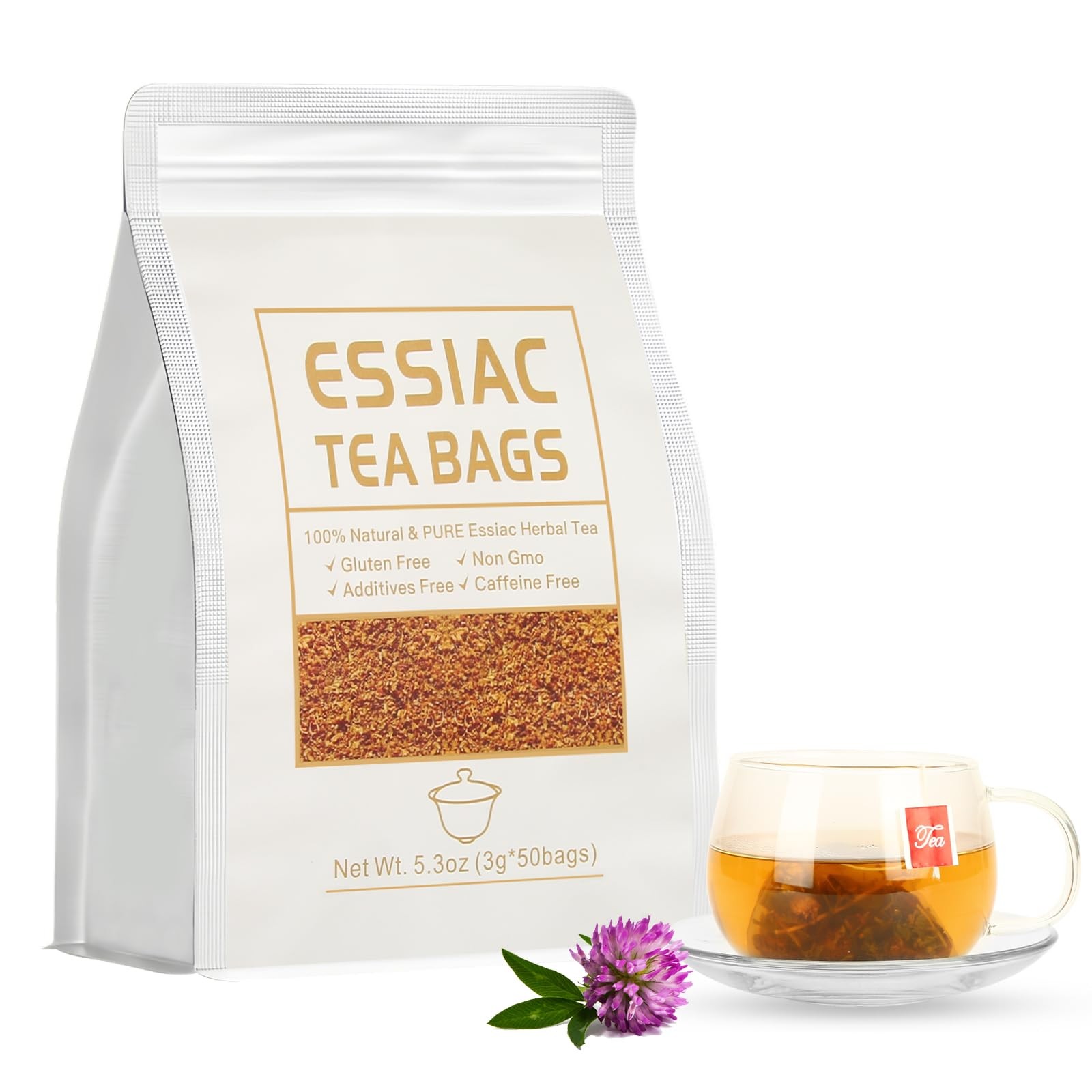 Essiac Tea Bags 5.3 Oz 3g X 50 Bags Herbal Tea Blend 50 Count Tea Bags Caffeinef