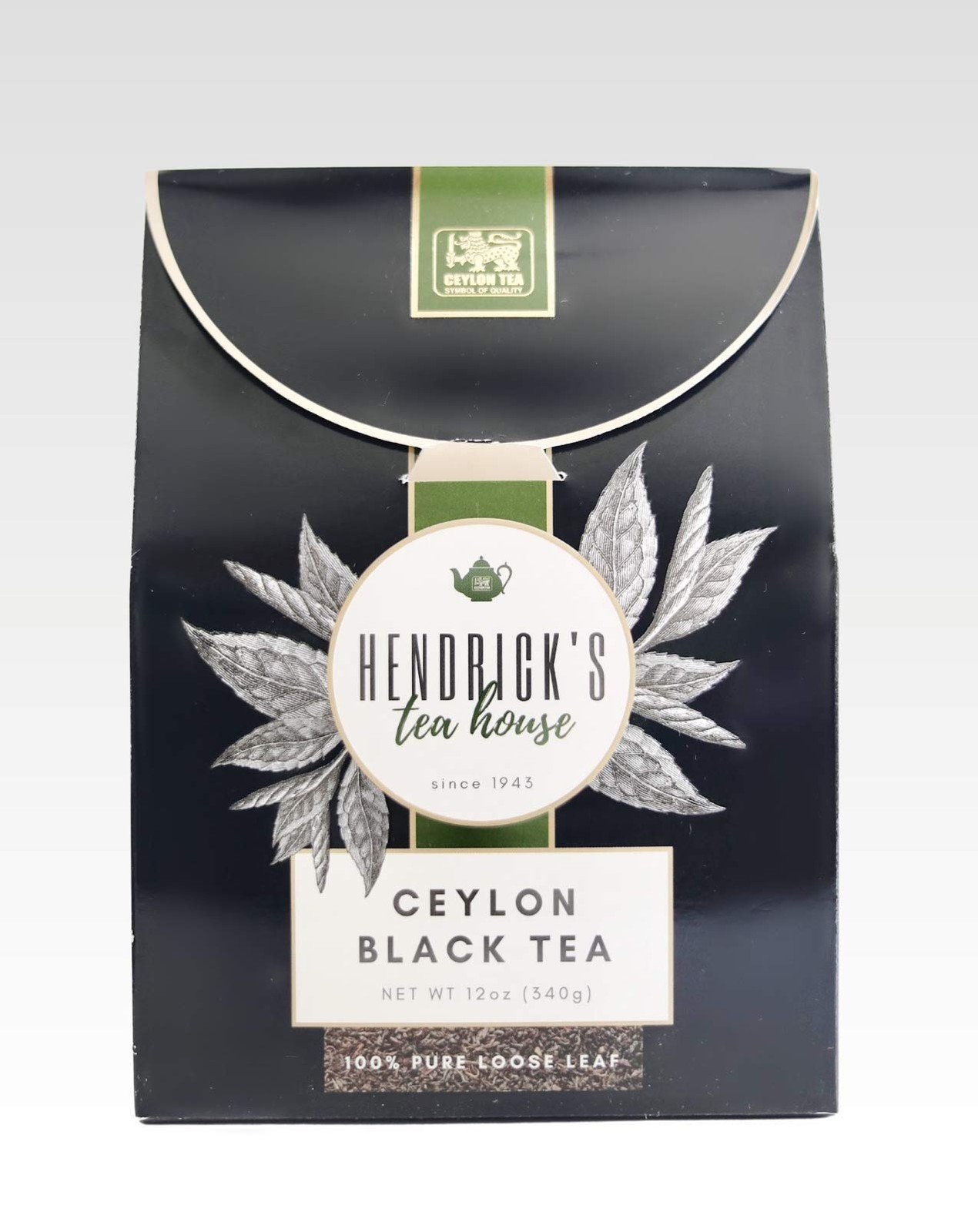 Hendrick Tea House Ceylon Black Tea 12 Oz BOPF Blend Loose Leaf