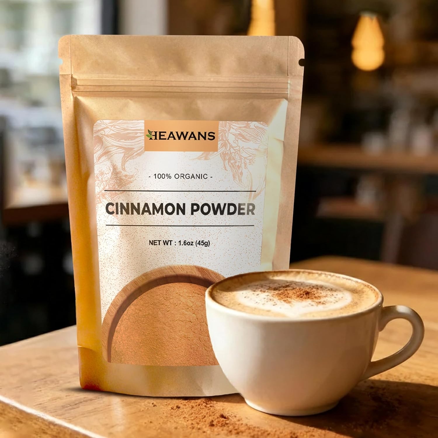 Organic Ceylon Cinnamon Ground Premium (Real or True Cinnamon) Grade Powder from
