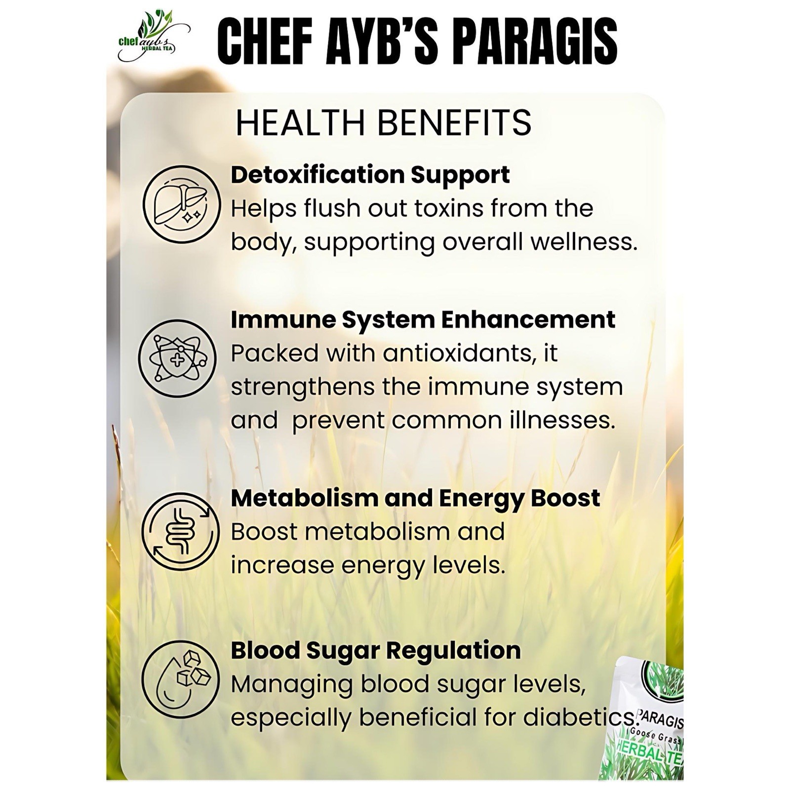 Chef Ayb’s Paragis with Moringa and Guyabano Tea (20 Tea bags)