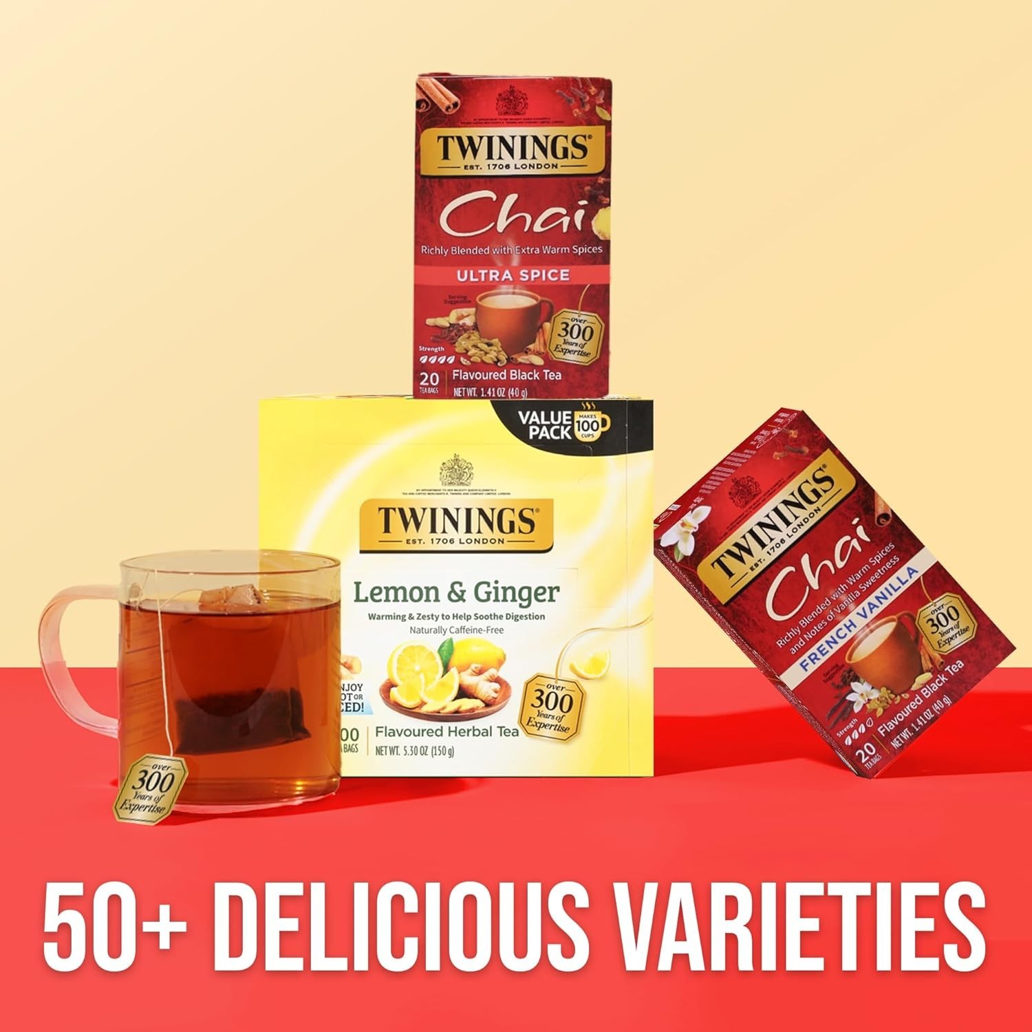 Rich Ultra Spice Chai – 20 Count Kosher Teabags, Sweet & Invigorating Taste