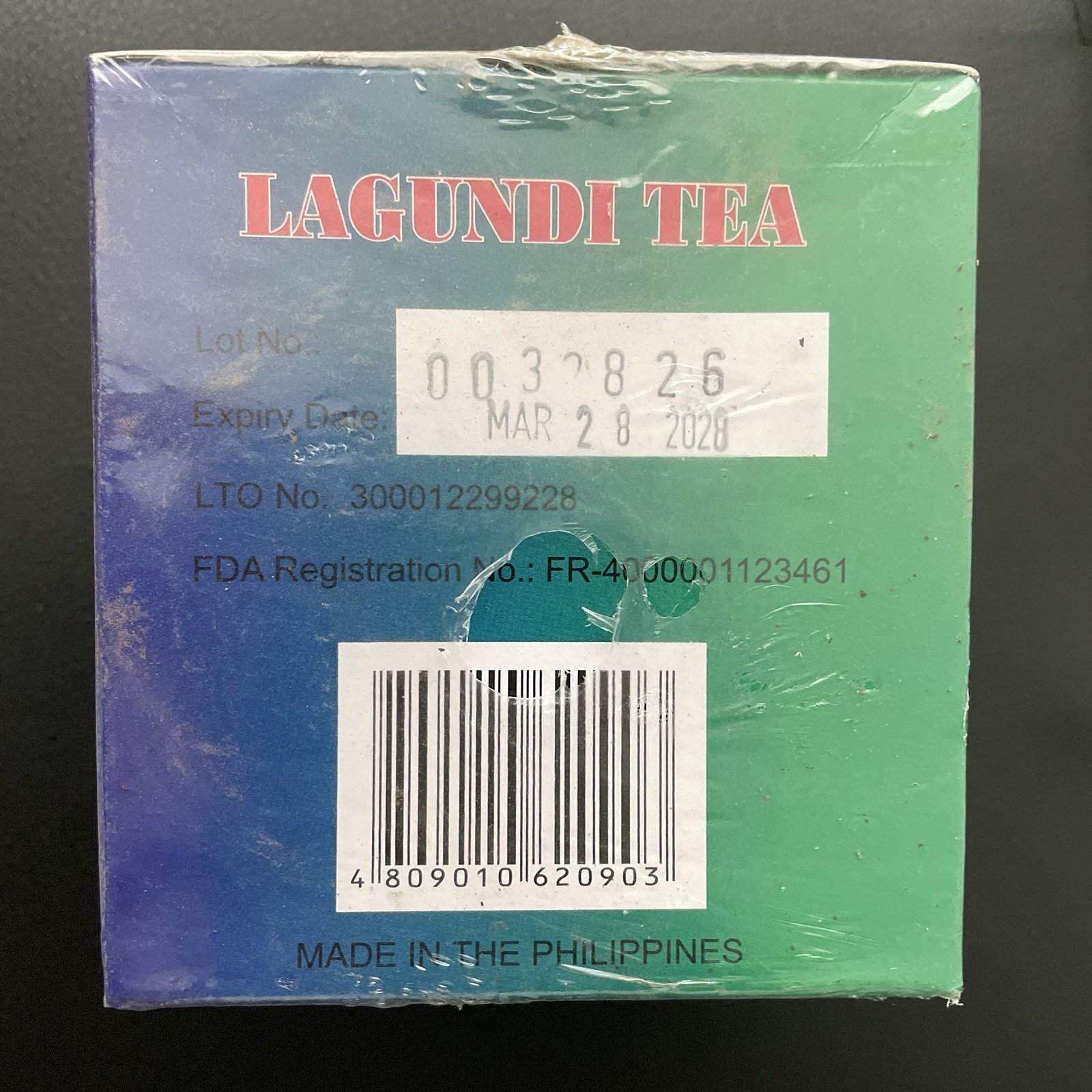 LAGUNDI ALL NATURAL HERBAL TEA 1.5 Grams x 20 TEABAGS (New Packaging)