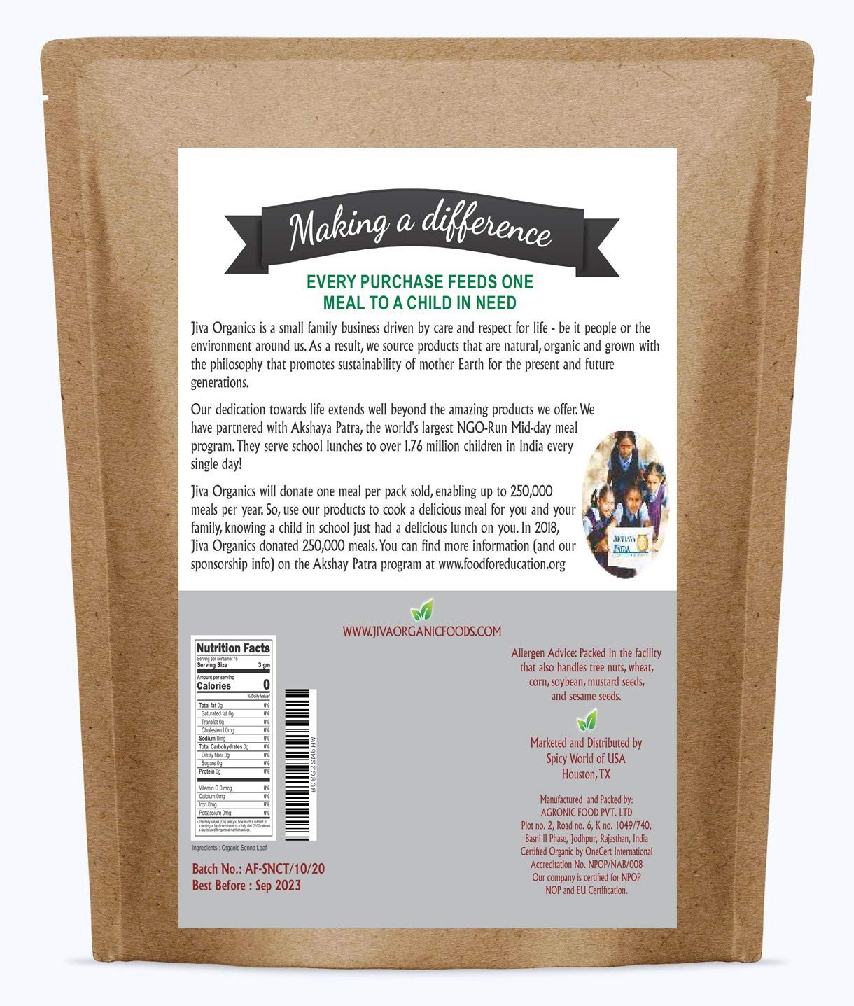 Organic Senna Leaf Tea – 8 Ounce, Caffeine Free Digestive Support – Honey Flavor