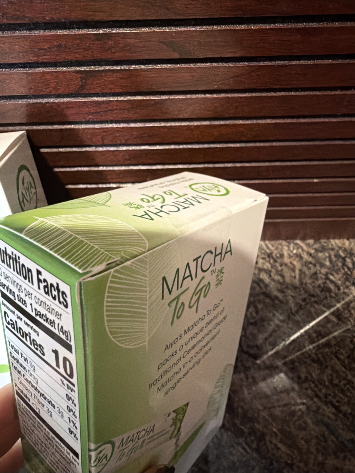 NEW AIYA Premium Japanese Green Tea: Matcha To Go 10 X 4.1g Pockets (2 Box)